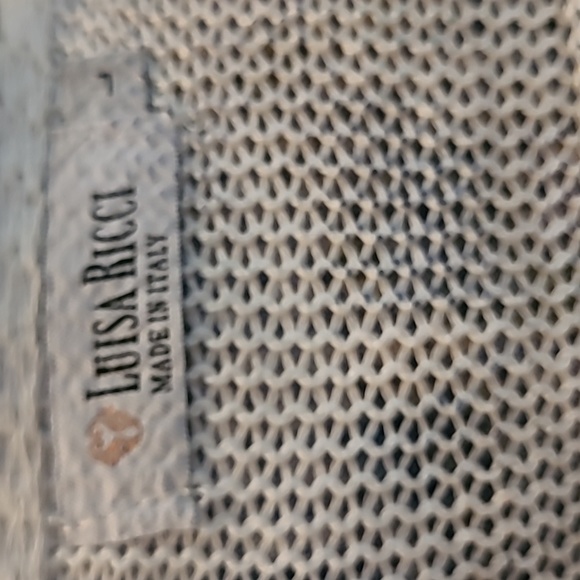 #002 LUISA RICCI Boatneck Geometric Pattern Sweater,Dolman Sleeves,Italy - Picture 8 of 8